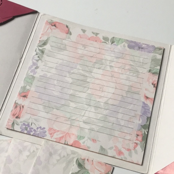 Vintage stationary set letter & envelopes floral - Picture 6 of 8